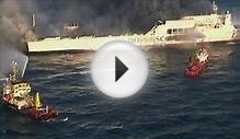 Fire crews tackle blaze on Baltic Sea ferry